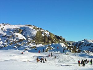 Skiing in Serra da Estrela